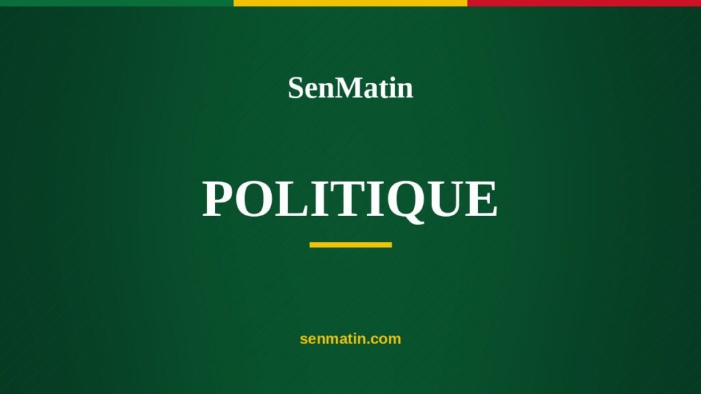 SenMatin, rubrique Politique