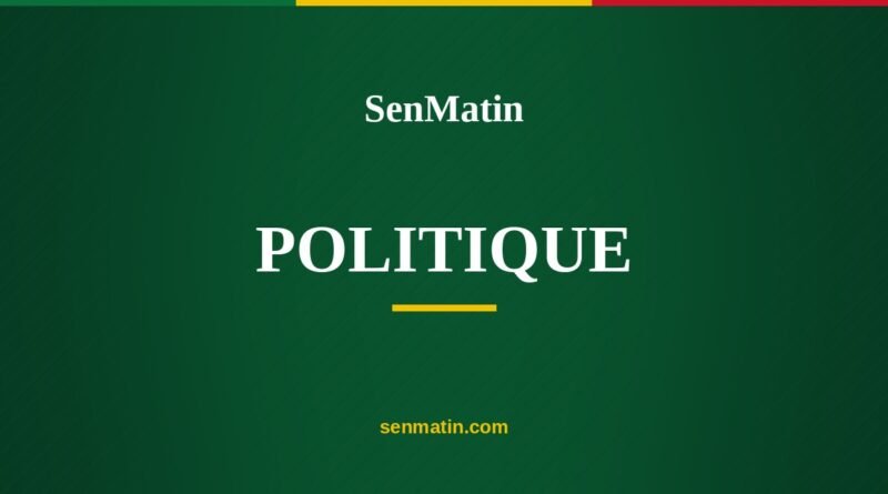 SenMatin, rubrique Politique